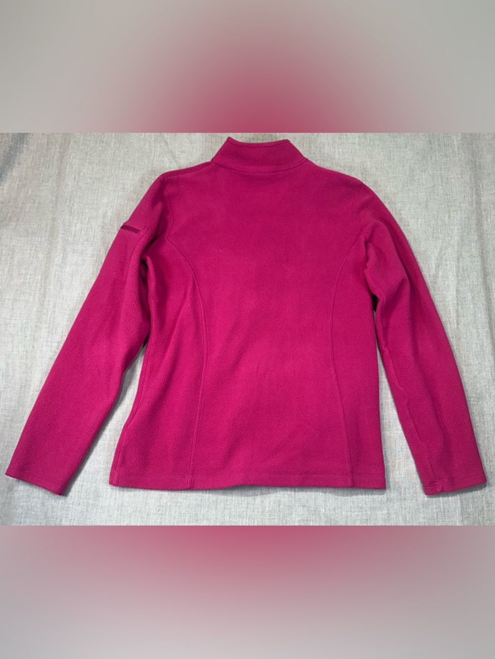 L.L. Bean Women's Full‑Zip Fleece Jacket - Raspberry Pink - Picture 2 of 5